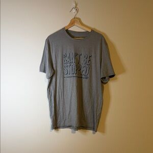 Under Armour Gray Crew Neck Tee with Raised Navy Graphic